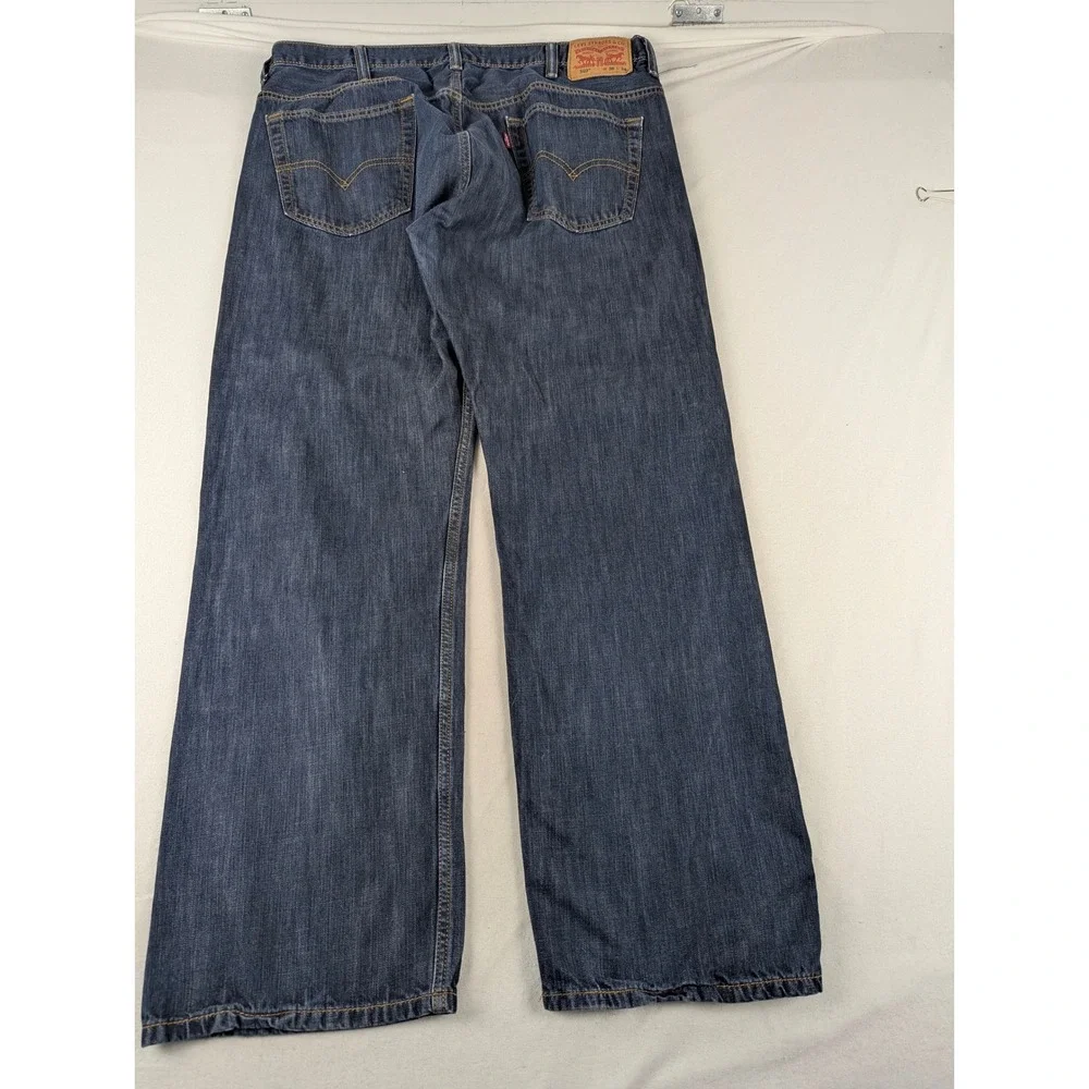 Levi's 569 Loose Straight Jeans Mens 38x34 Dark Wash Blue Denim Baggy Skater